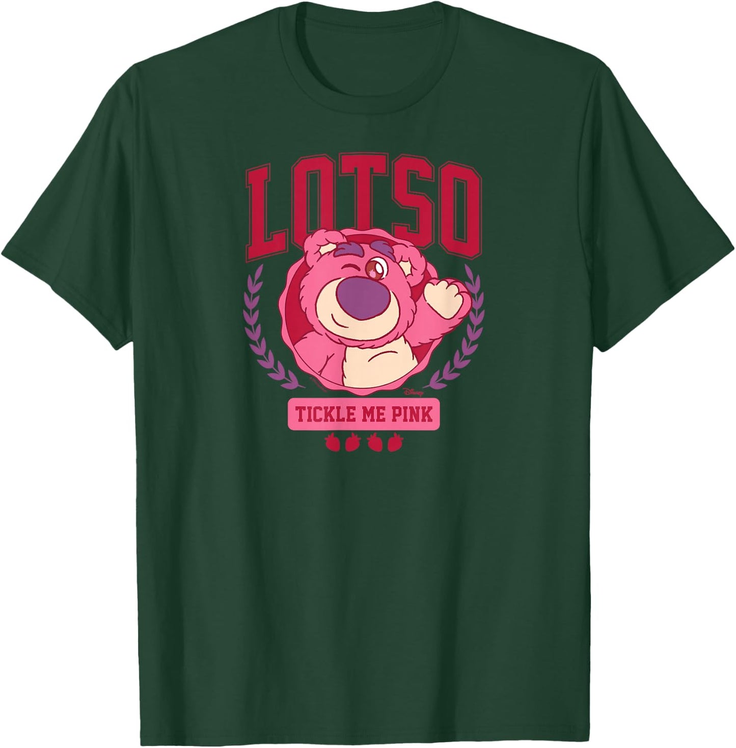 Toy Story - Lotso Bear Tickle Me Pink Collegiate T-Shirt - T-Shirt | Forest
