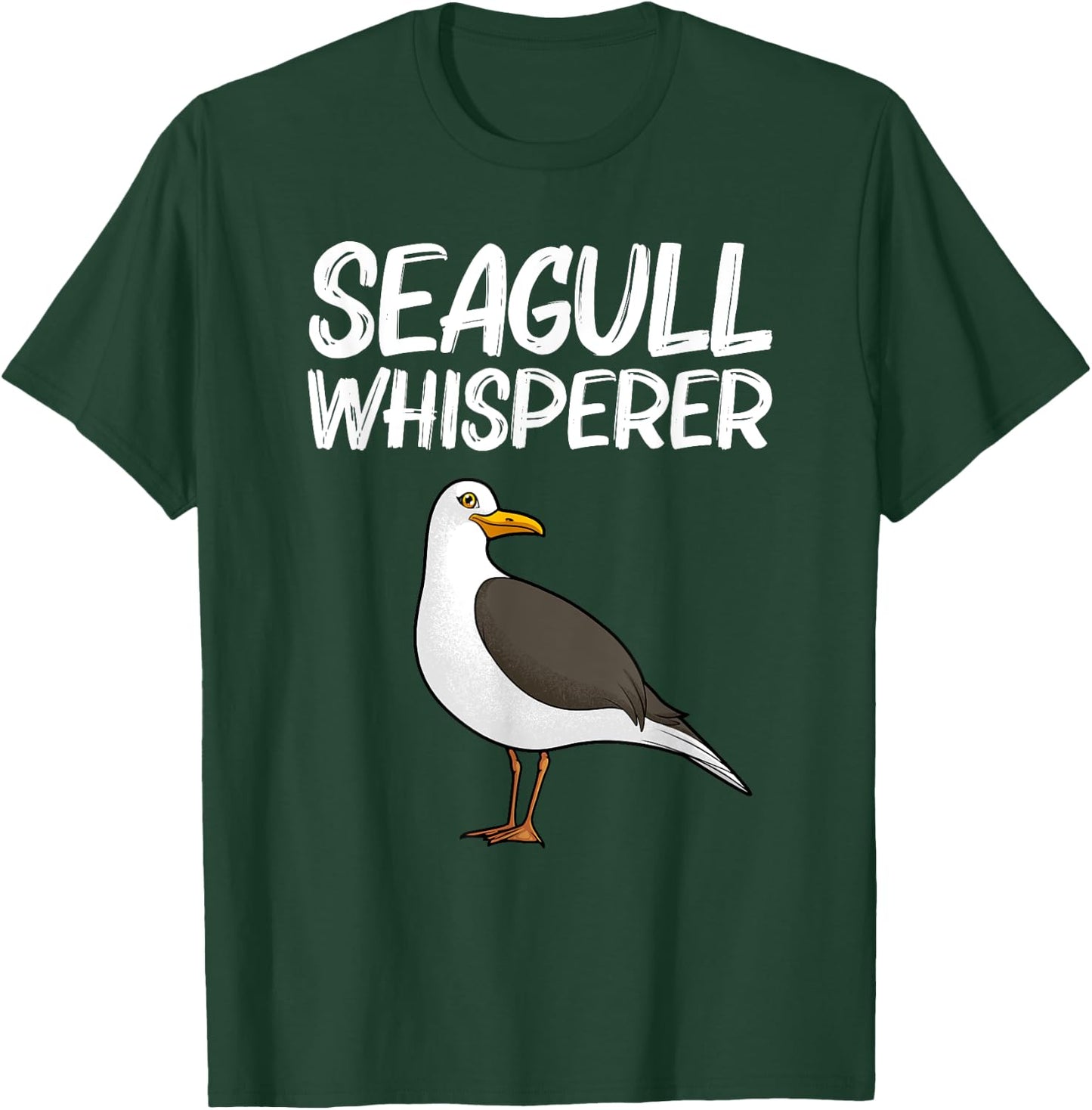 Cool Seagull Art Women Birdwatcher Beach Gulls Bird T-Shirt - T-Shirt | Forest