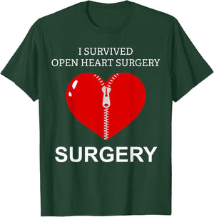 I Survived Open Heart Surgery Men Women Gift T-Shirt - T-Shirt | Forest