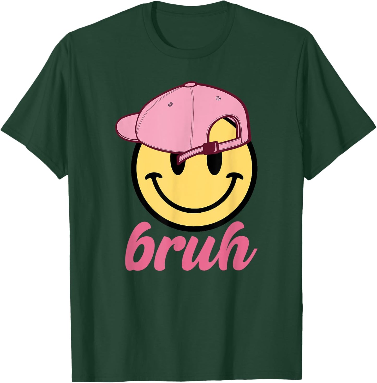Cute Bruh For Girls Women Kids Youth 70s Funny Saying Quote T-Shirt - T-Shirt | Forest