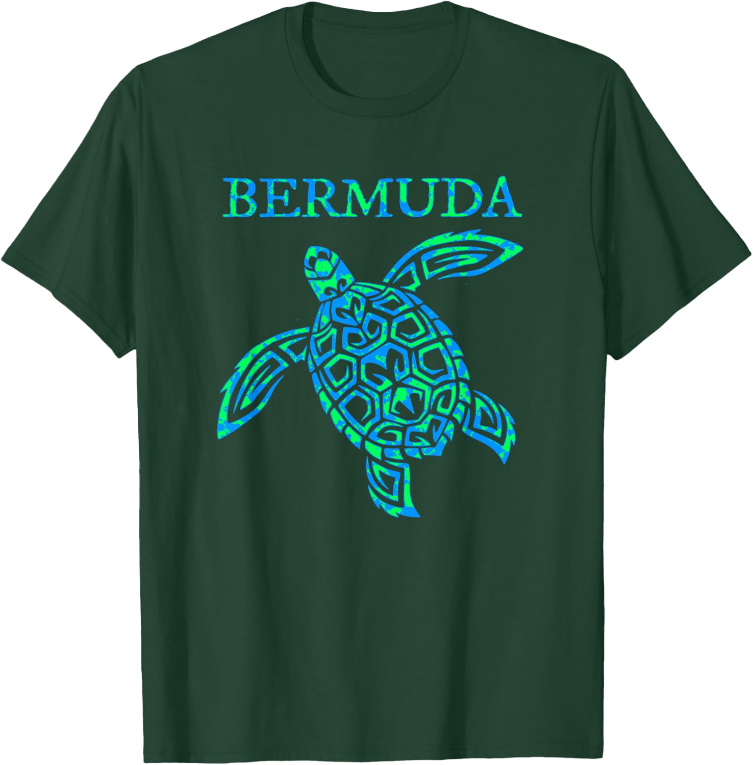 Bermuda Sea Turtle Girls Boys Travel Souvenir T-Shirt - T-Shirt | Forest