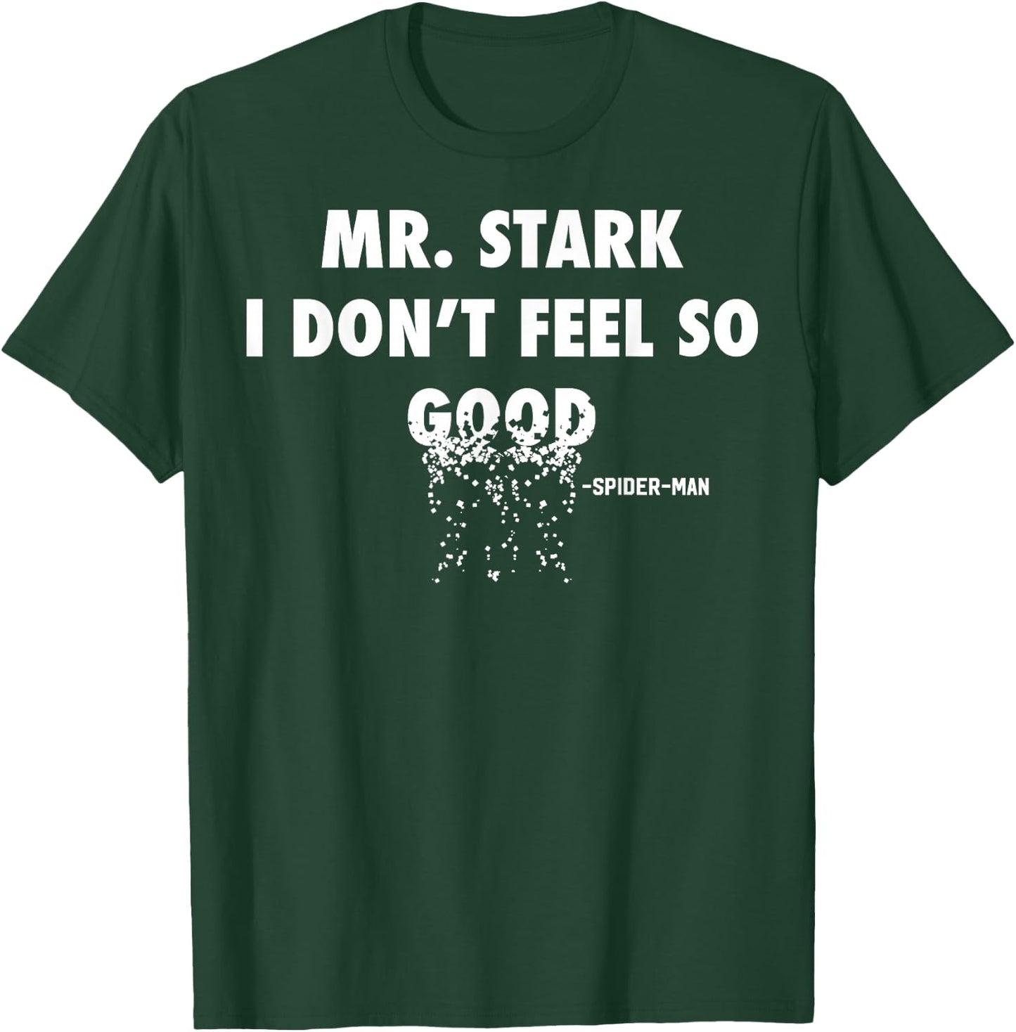 Marvel Infinity War Spider-Man Fading Text Graphic T-Shirt - T-Shirt | Forest