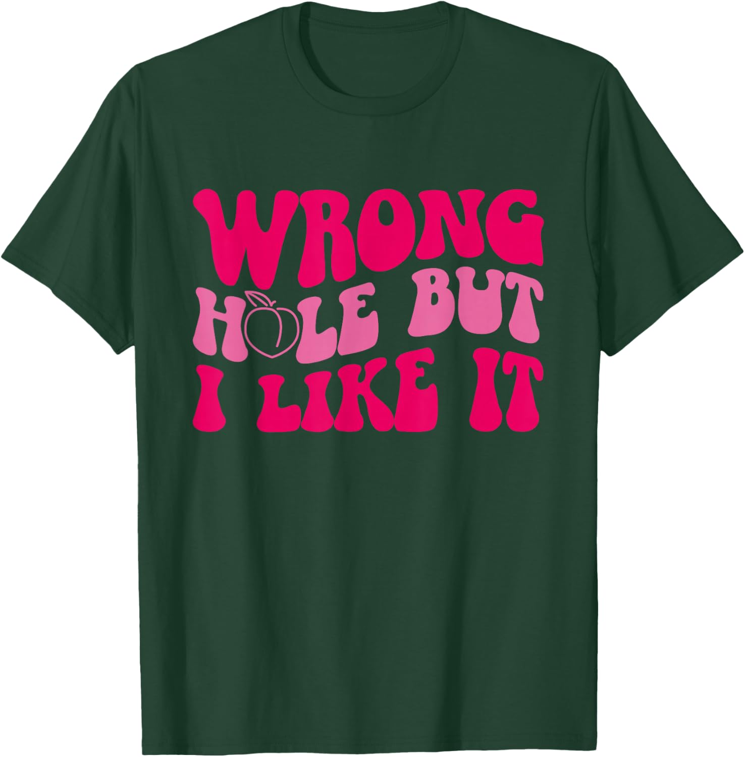 Inappropriate Wrong Hole But I Like It Adult Jokes T-Shirt - T-Shirt | Forest
