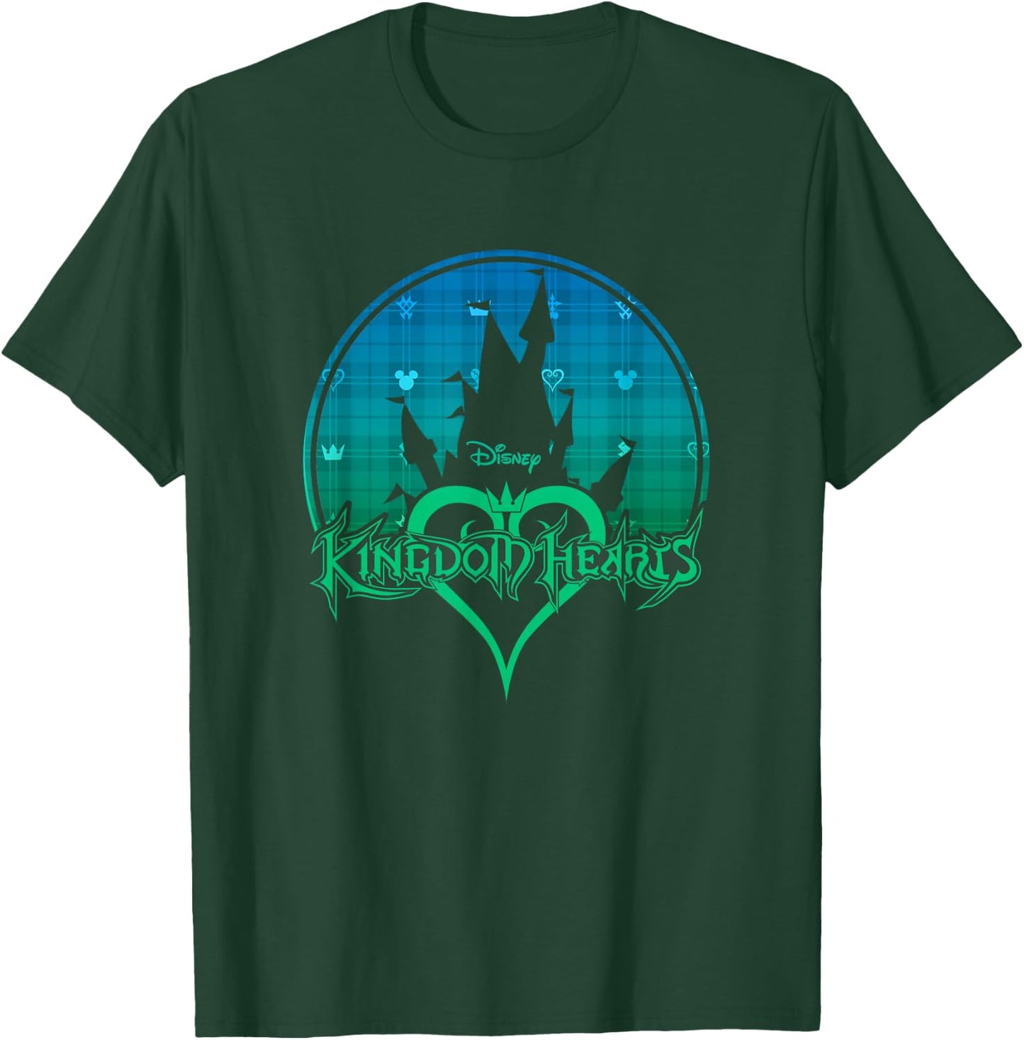 Disney Kingdom Hearts Iconic Kingdom Castle Big Chest Poster T-Shirt - T-Shirt | Forest