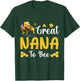 Great Nana To Be Cute Bee Family T-Shirt - T-Shirt | Forest