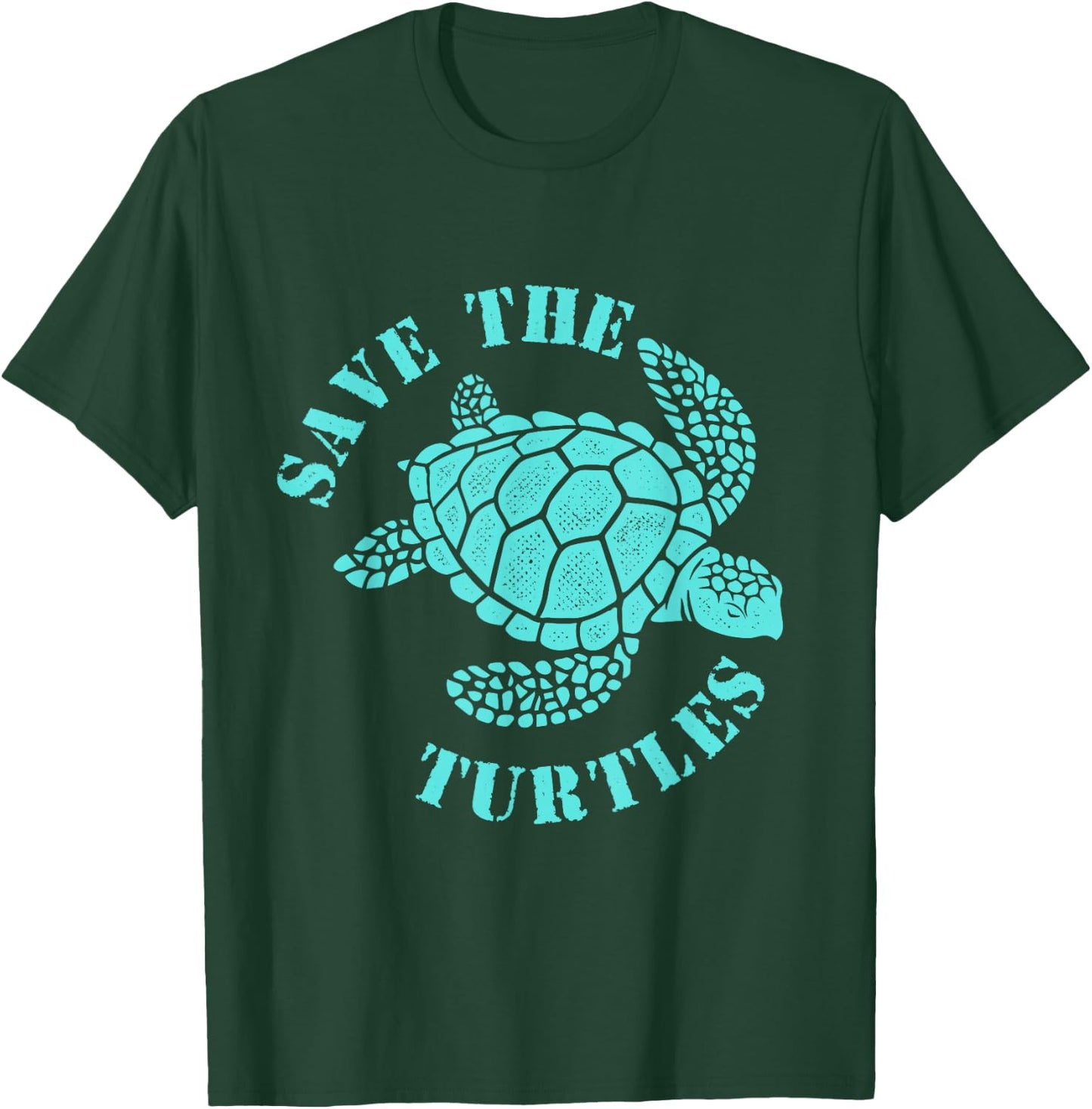 Save The Turtles - Ocean Animal Reptile Lover Sea Animal T-Shirt - T-Shirt | Forest