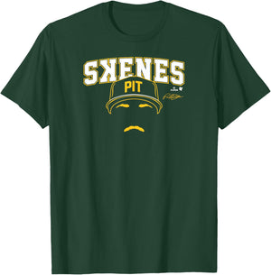 Paul Skenes - Backwards K - Pittsburgh Baseball T-Shirt - T-Shirt | Forest