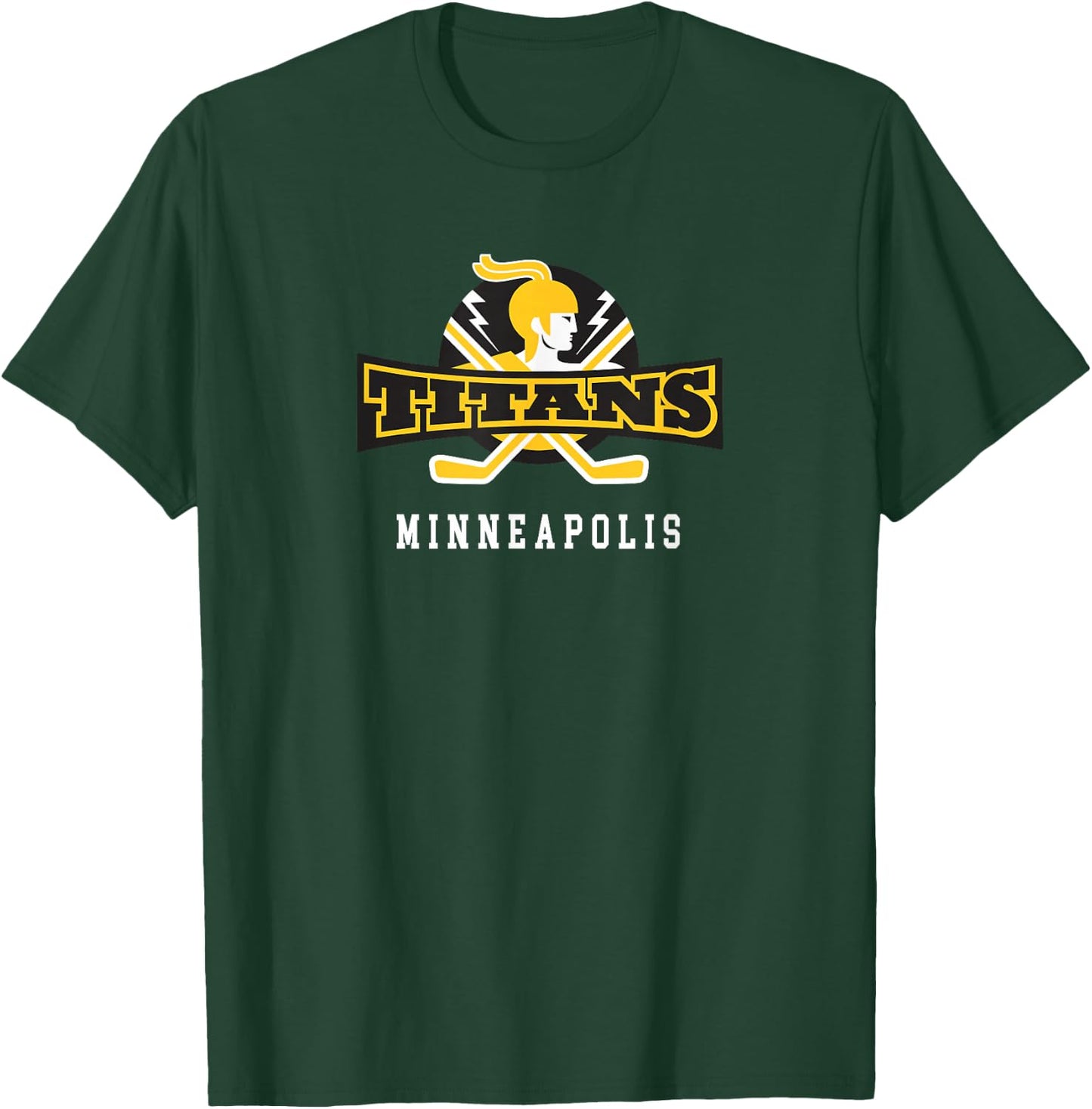 Minneapolis Titans Hockey Classic Logo T-Shirt - T-Shirt | Forest