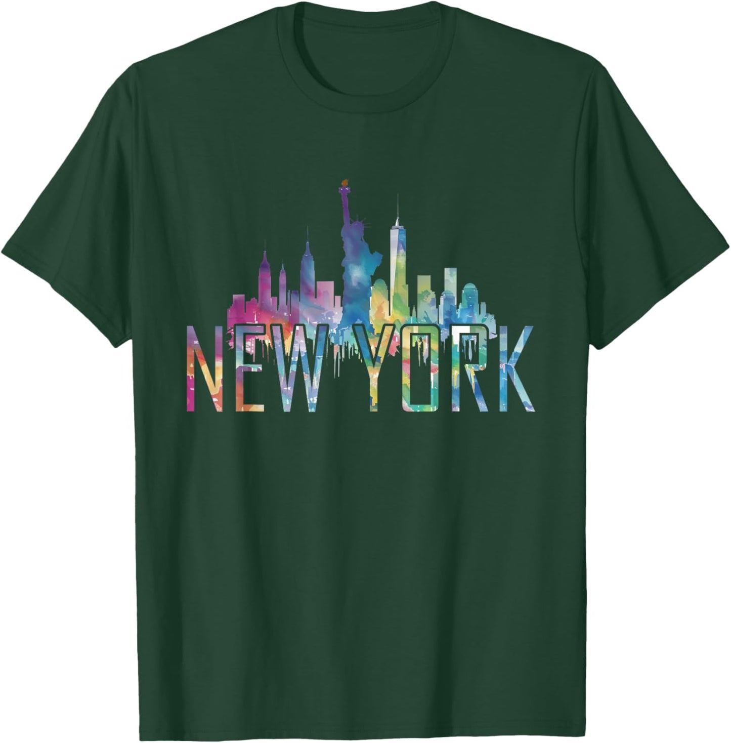 New York City New York NY | Skyline T-Shirt - T-Shirt | Forest