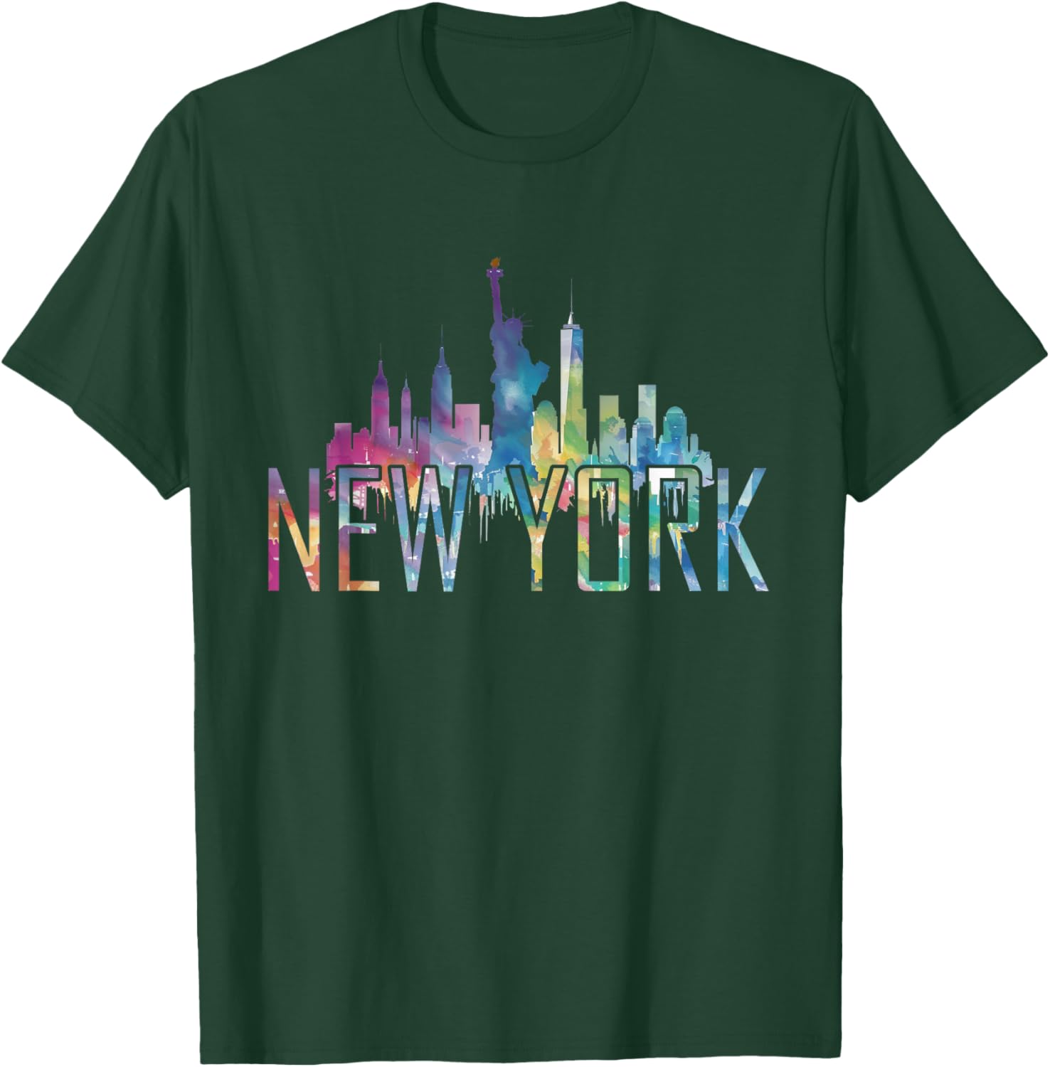 New York City New York NY | Skyline T-Shirt - T-Shirt | Forest