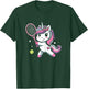Unicorn Playing Tennis Funny Unicorn Lover T-Shirt - T-Shirt | Forest