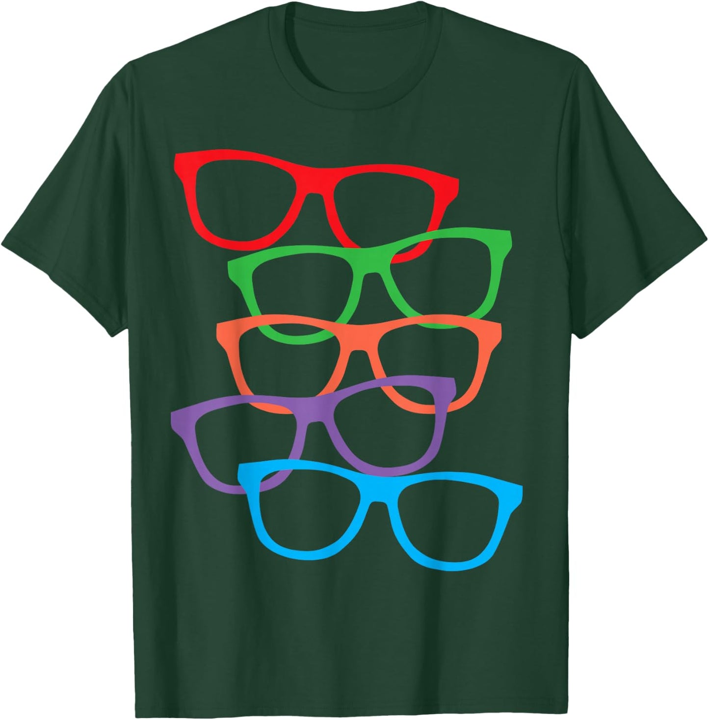 Glasses Print, Perfect for Adults or Kids with Glasses T-Shirt - T-Shirt | Forest