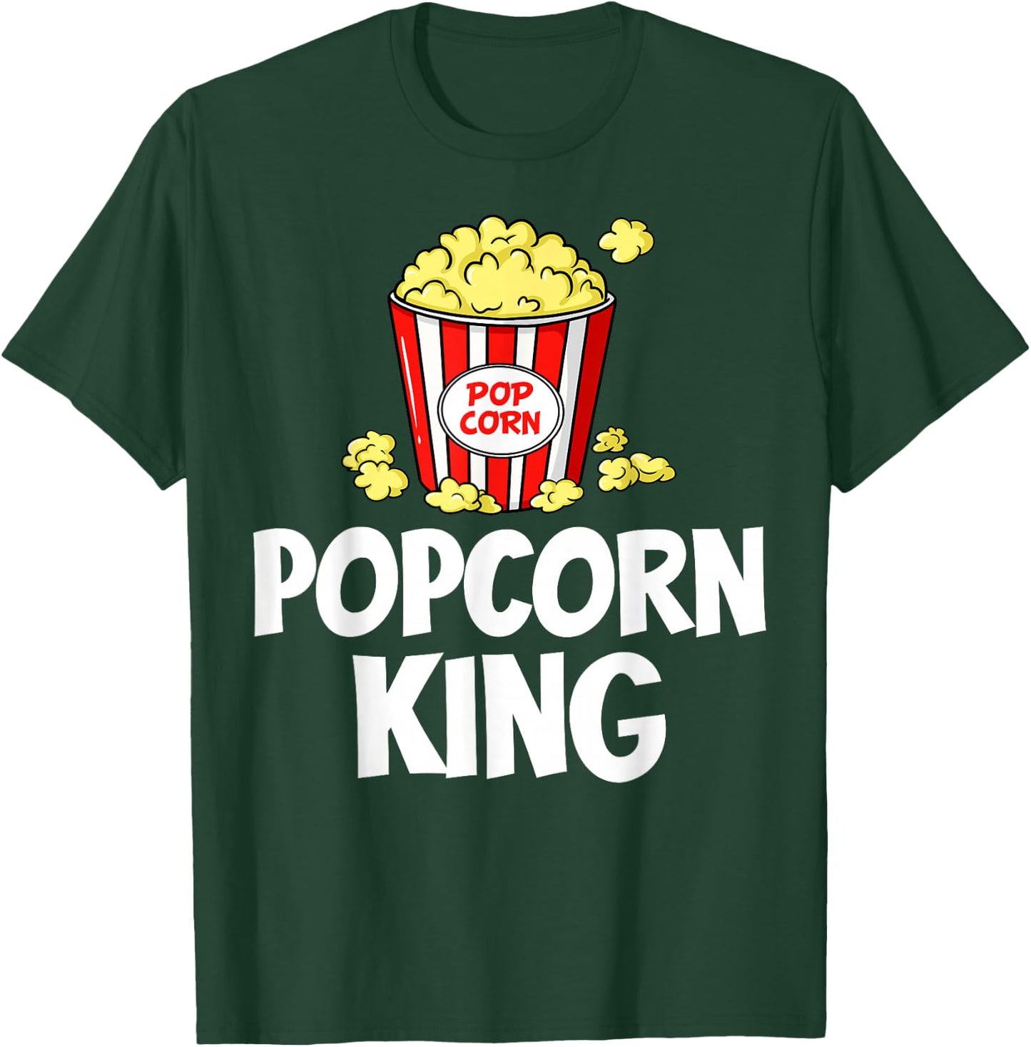 Popcorn King Machine Movie Snack Maker T-Shirt - T-Shirt | Forest