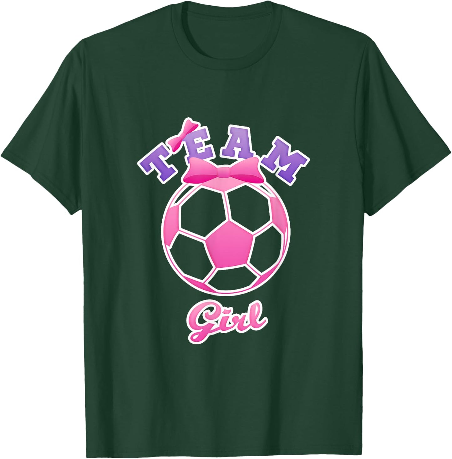 Gender Reveal Party | Team Girl, Pink Soccer Ball T Shirt T-Shirt - T-Shirt | Forest