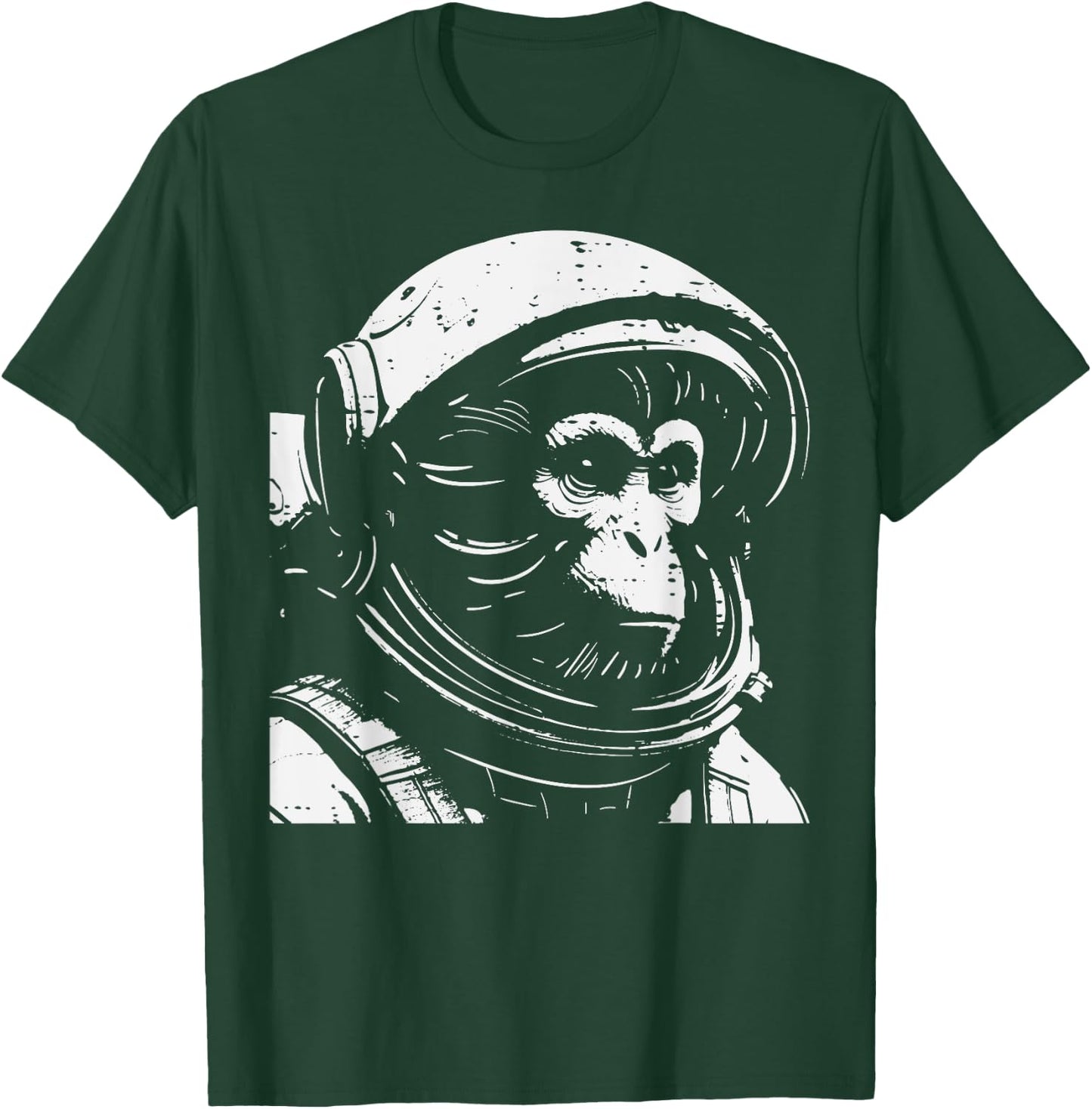 Monkey Astronaut Space Galaxy Ape Animal Men Women Boys Kids T-Shirt - T-Shirt | Forest