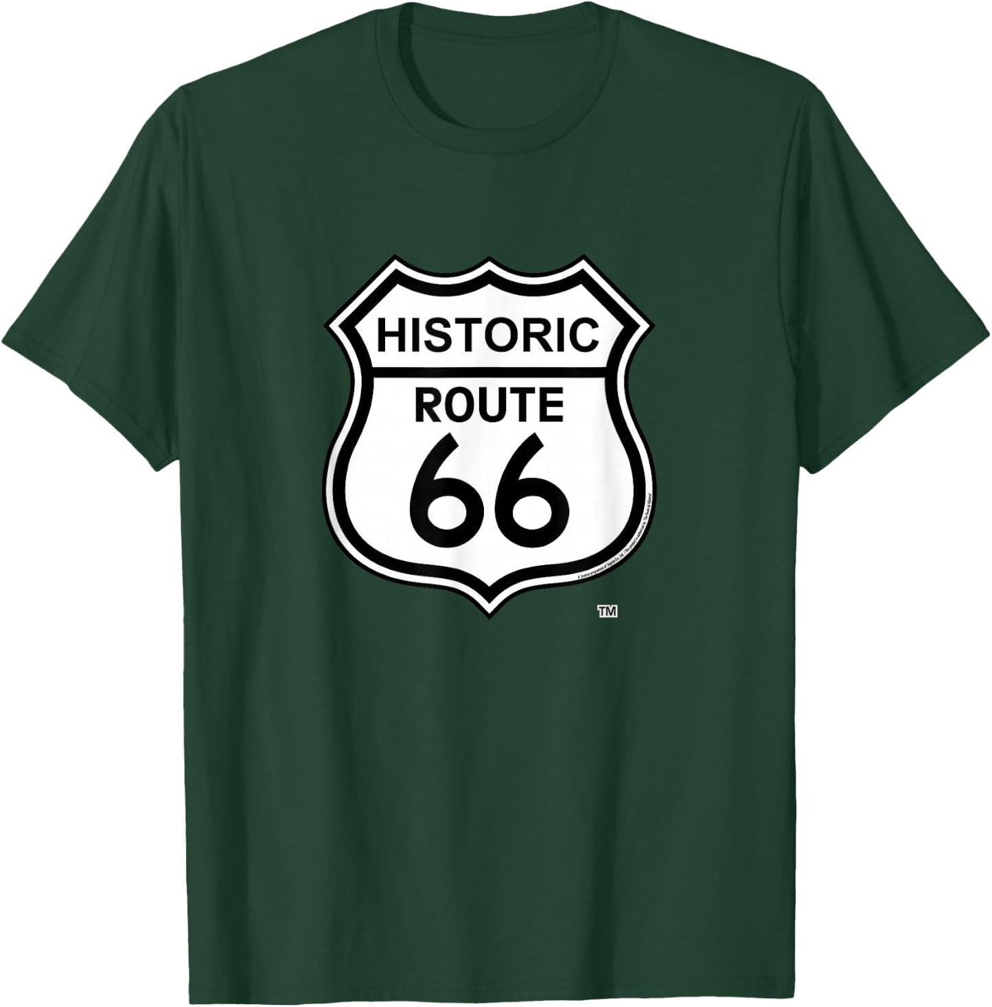 Route 66/ (RT66-02) T-Shirt - T-Shirt | Forest