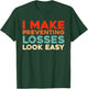 Retro Thin Yellow Line - Vintage Loss Prevention T-Shirt - T-Shirt | Forest