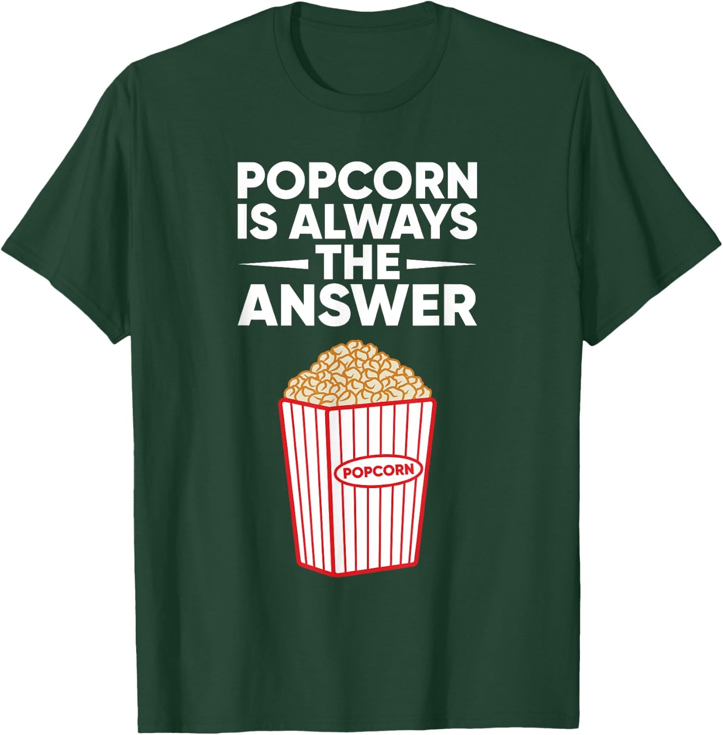 Funny Popcorn Design For Kids Men Women Corn Popcorn Maker T-Shirt - T-Shirt | Forest