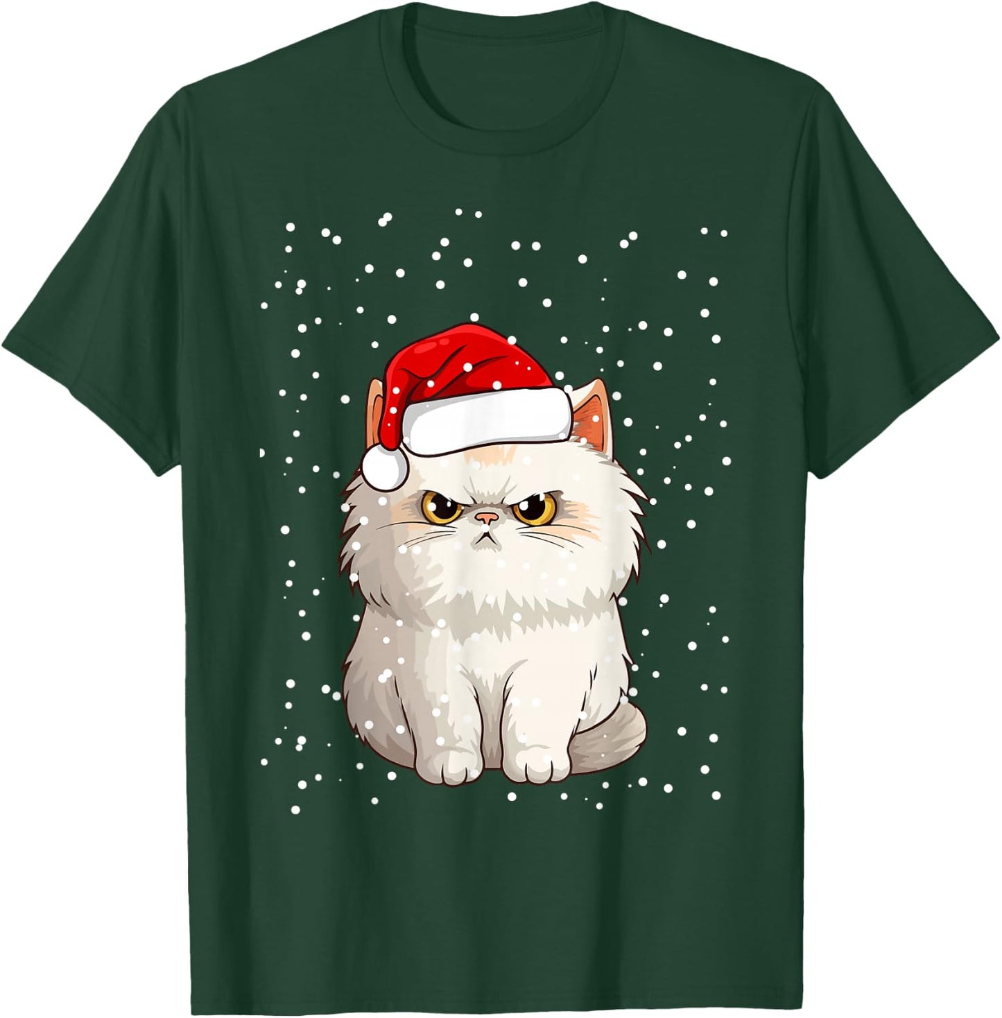 Funny Christmas Cat for Grumpy Teen, Girl, Boy, Mom or Dad! T-Shirt - T-Shirt | Forest