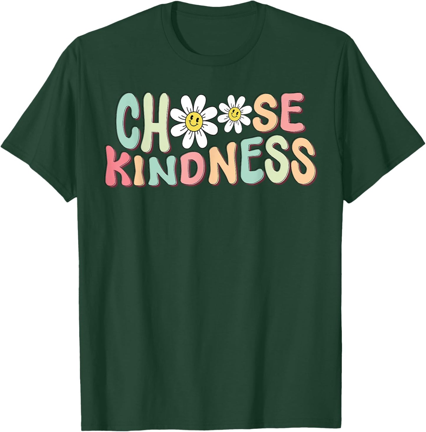 Choose Kindness - Be Kind Teacher Back to School 2024 Shirt T-Shirt - T-Shirt | Forest