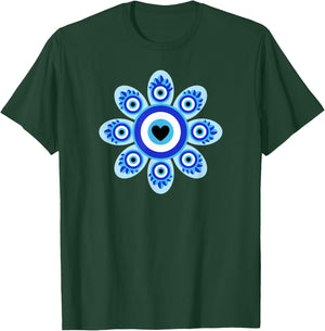 Evil Eye Floral Esoteric Mystical Aesthetic T-Shirt - T-Shirt | Forest