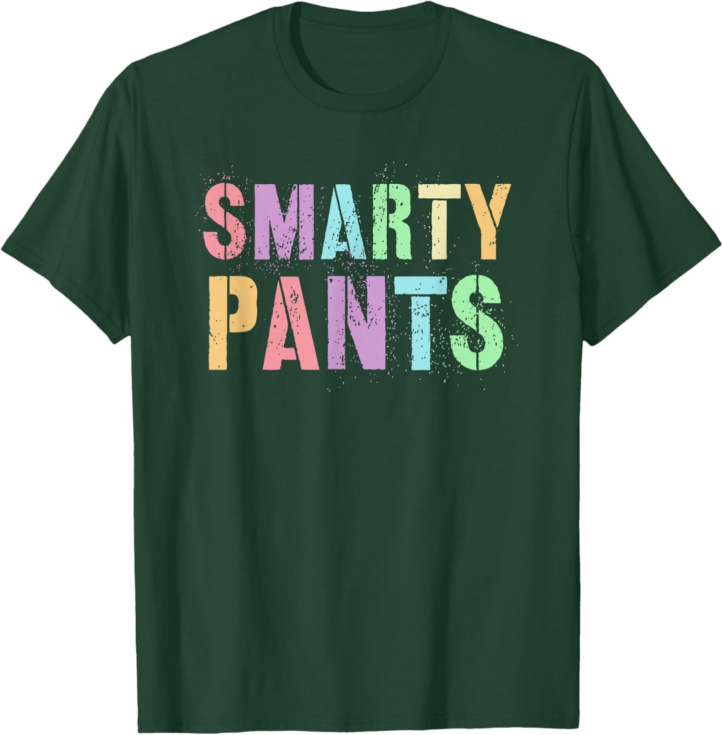 Funny SMARTY PANTS 1st Grade Hello Bruh We Back ABCD Rocks T-Shirt - T-Shirt | Forest