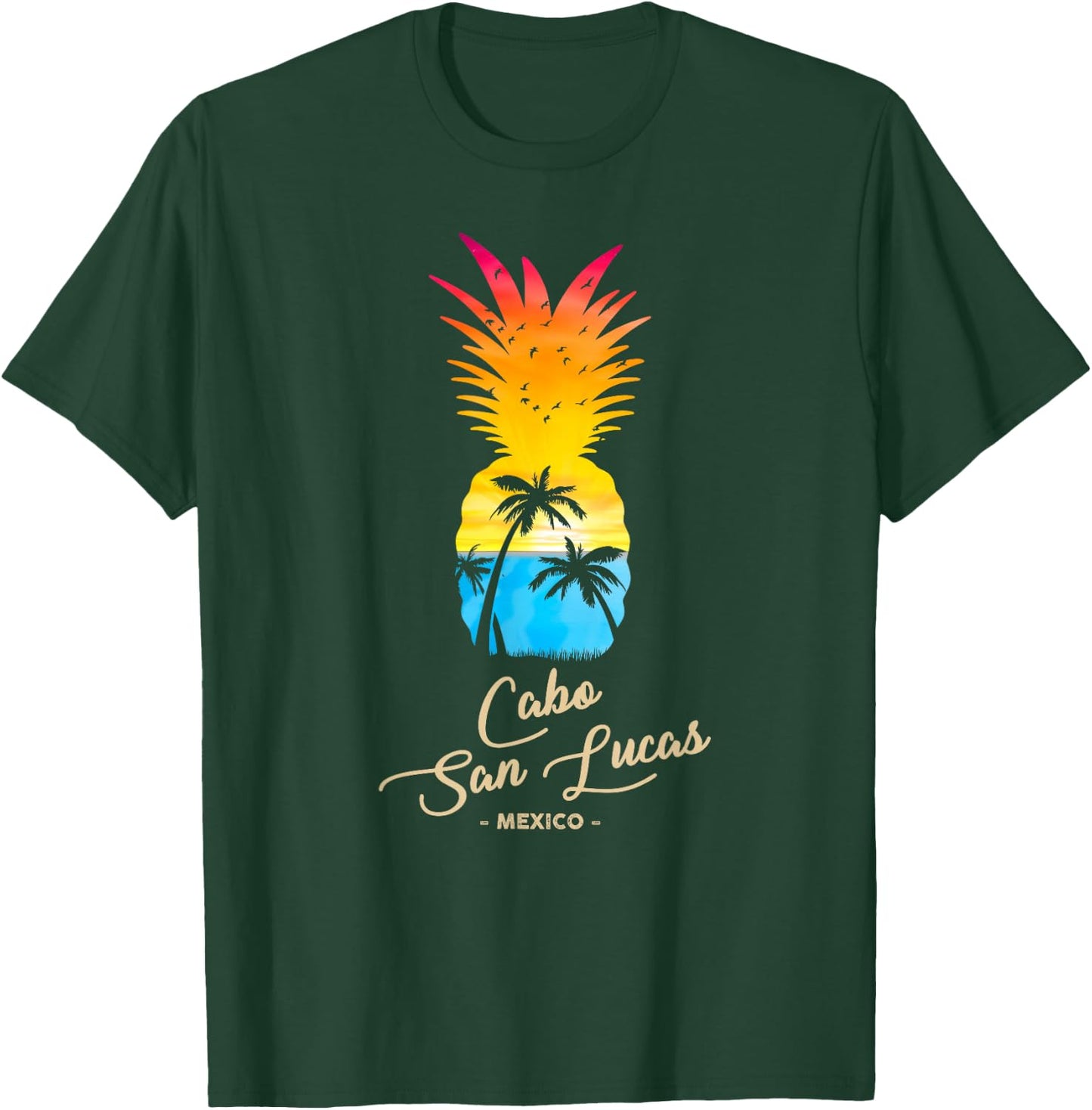 Cabo San Lucas Souvenir - Mexico Sunset T-Shirt - T-Shirt | Forest