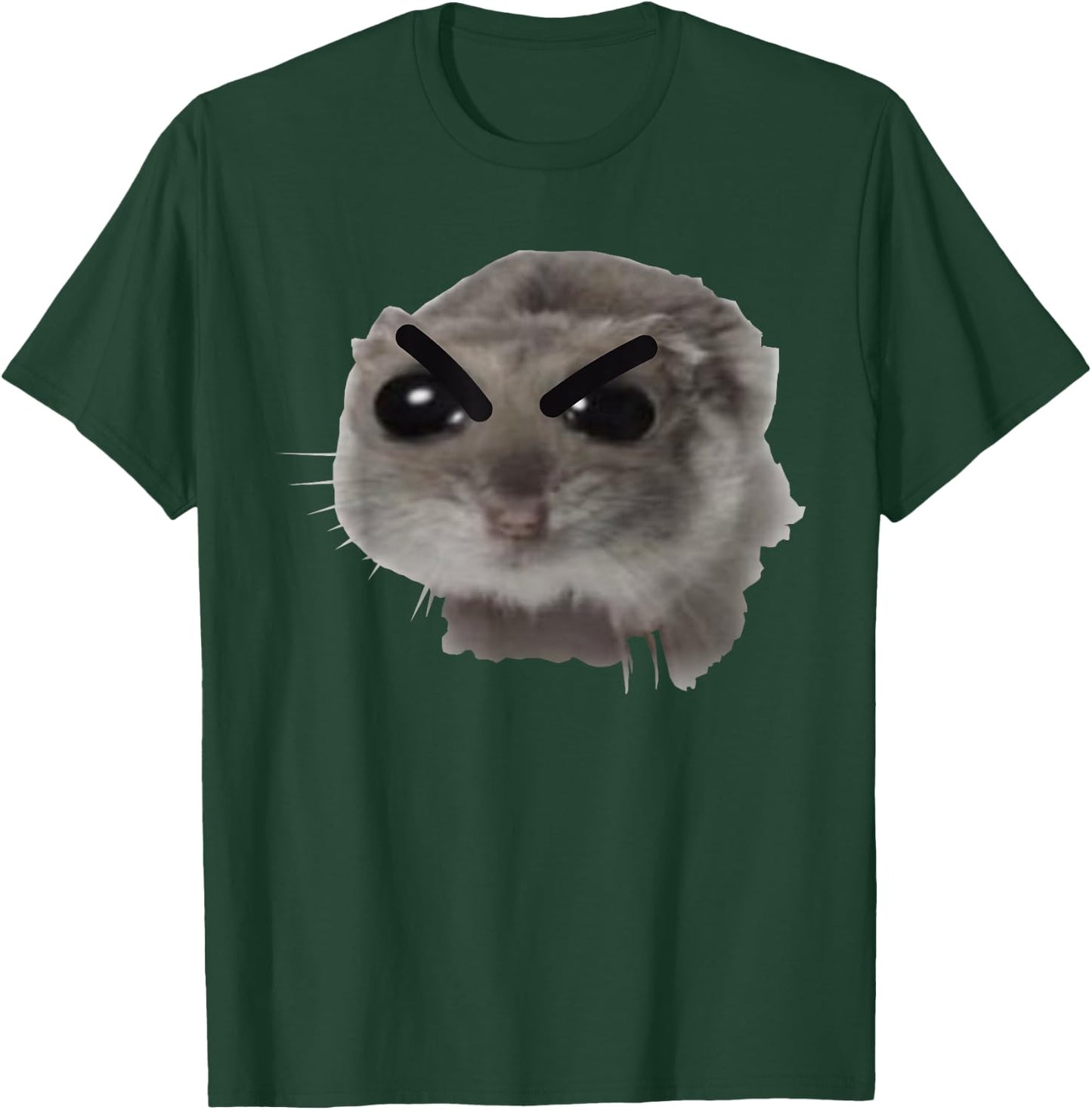 Angry Coquette Hamster Funny Meme / Big Eye Eyes Eyed Mouse T-Shirt - T-Shirt | Forest