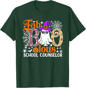 Fab Boo Lous School Counselor Funny Halloween Costume T-Shirt - T-Shirt | Forest