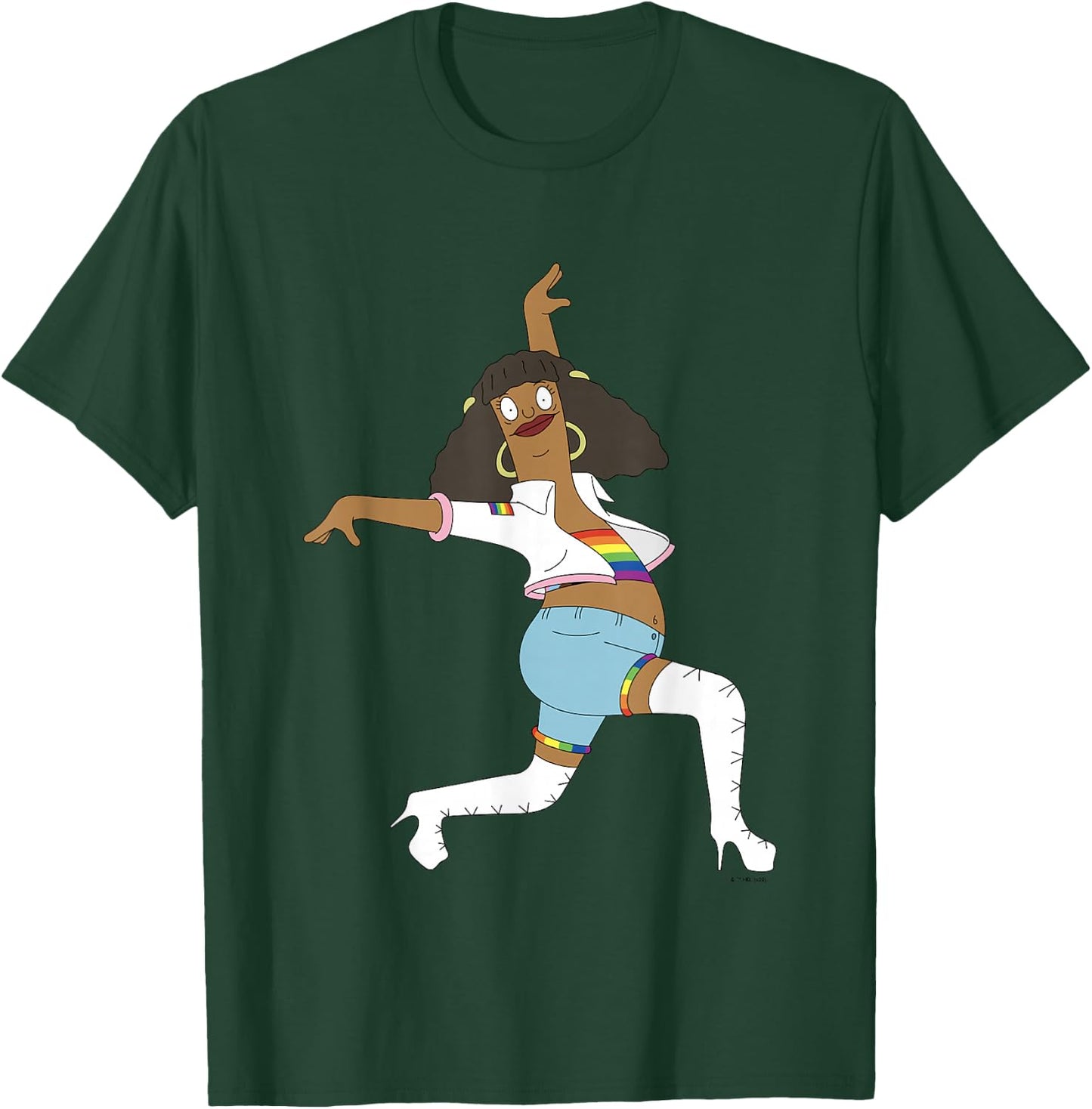 Bob's Burgers Iconic Marshmallow Dancing Chest Poster T-Shirt - T-Shirt | Forest