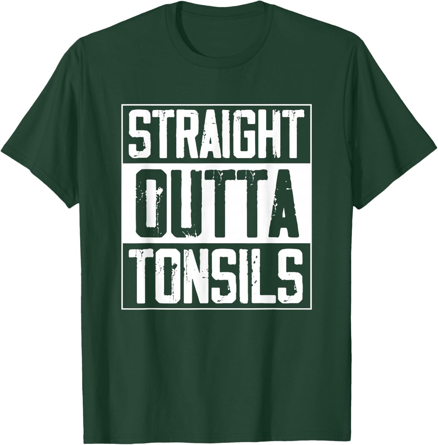 Straight Outta Tonsils Kids Tonsillectomy Recovery Tonsils T-Shirt - T-Shirt | Forest