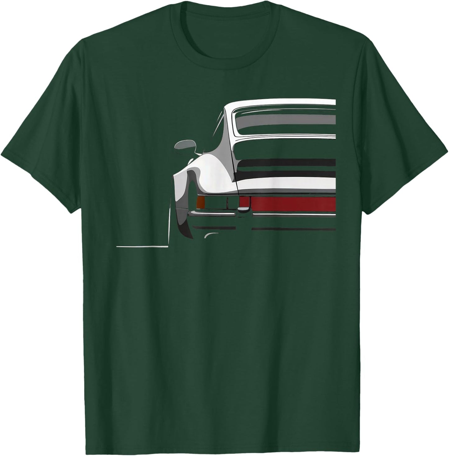 Legendary Racing Sports Car Iconic Racing Car Silhouette T-Shirt - T-Shirt | Forest