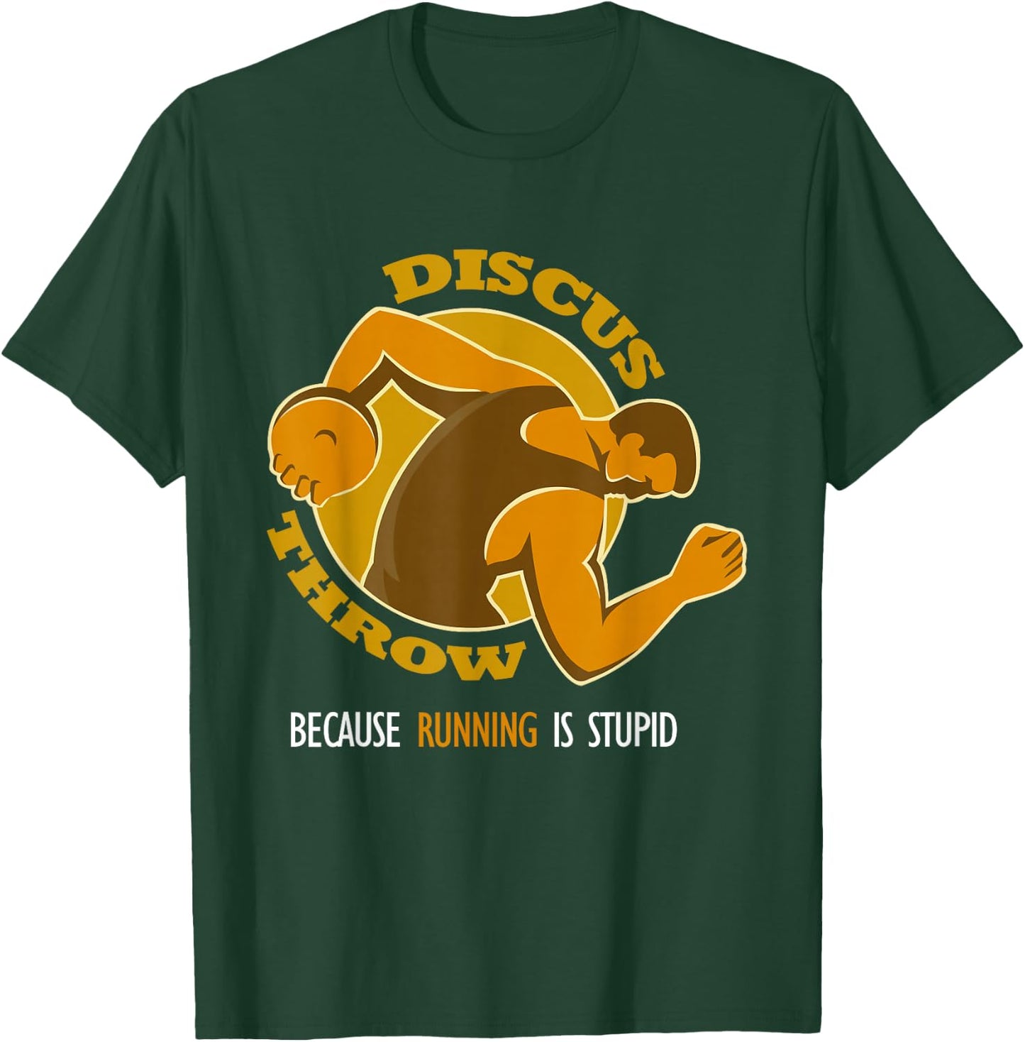 Discus Throw vs. Runners, Track T Shirt T-Shirt - T-Shirt | Forest
