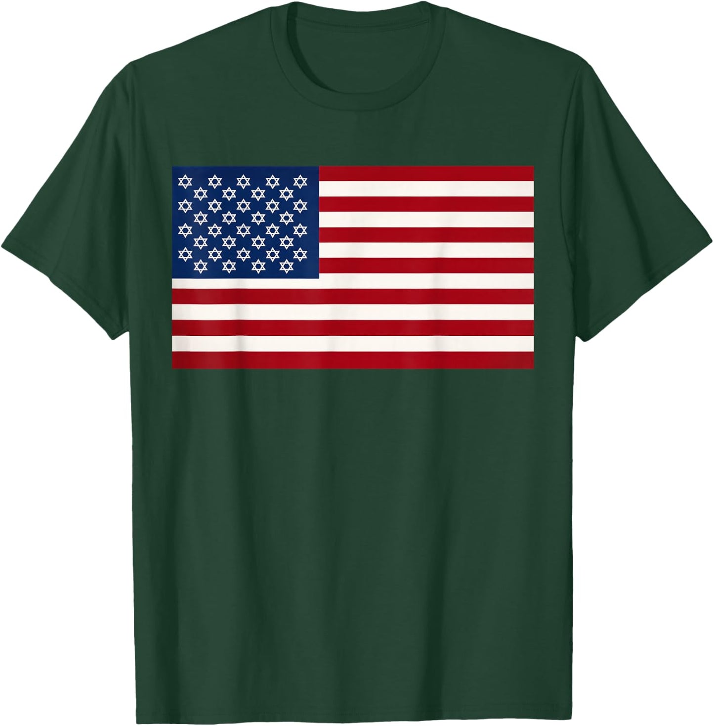 United States of Isreal - Star of David Flag T-Shirt - T-Shirt | Forest