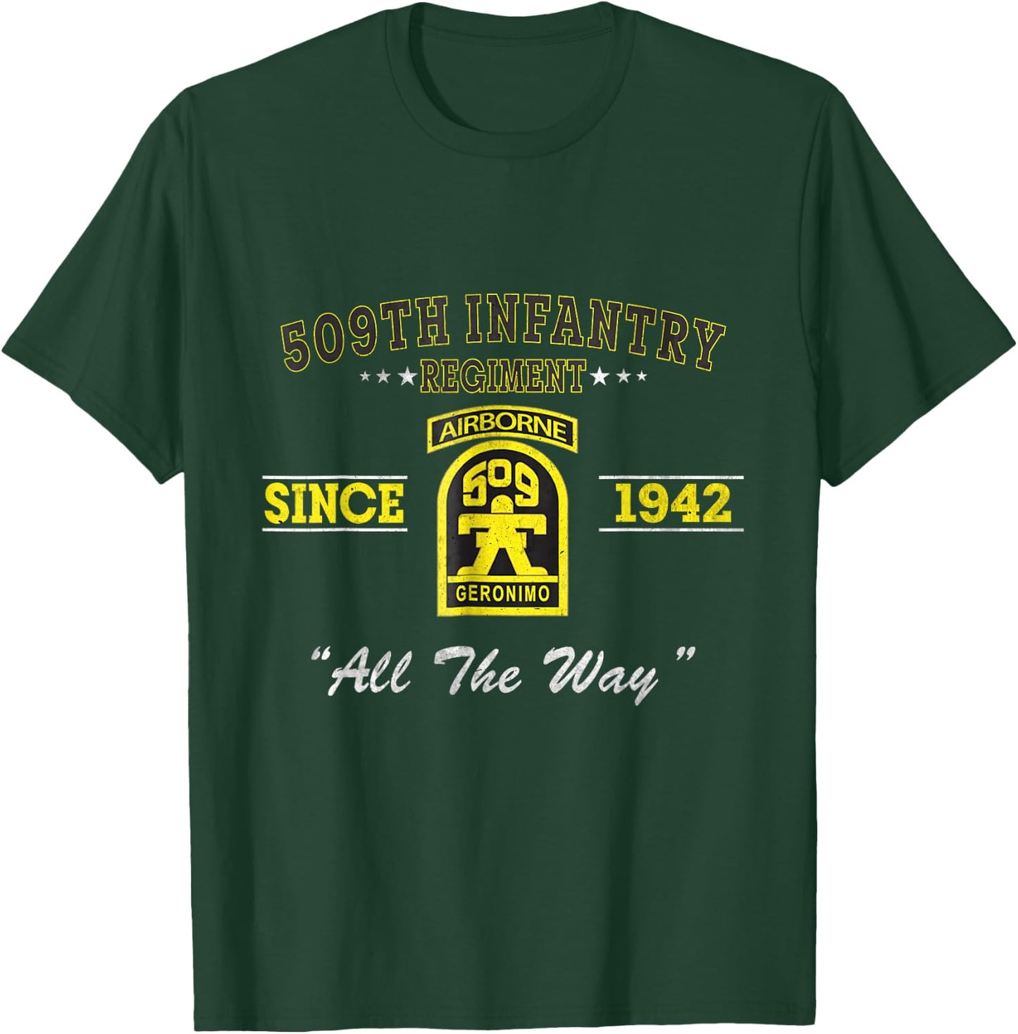 509th Infantry Regiment Veteran Military Father Day T-Shirt - T-Shirt | Forest