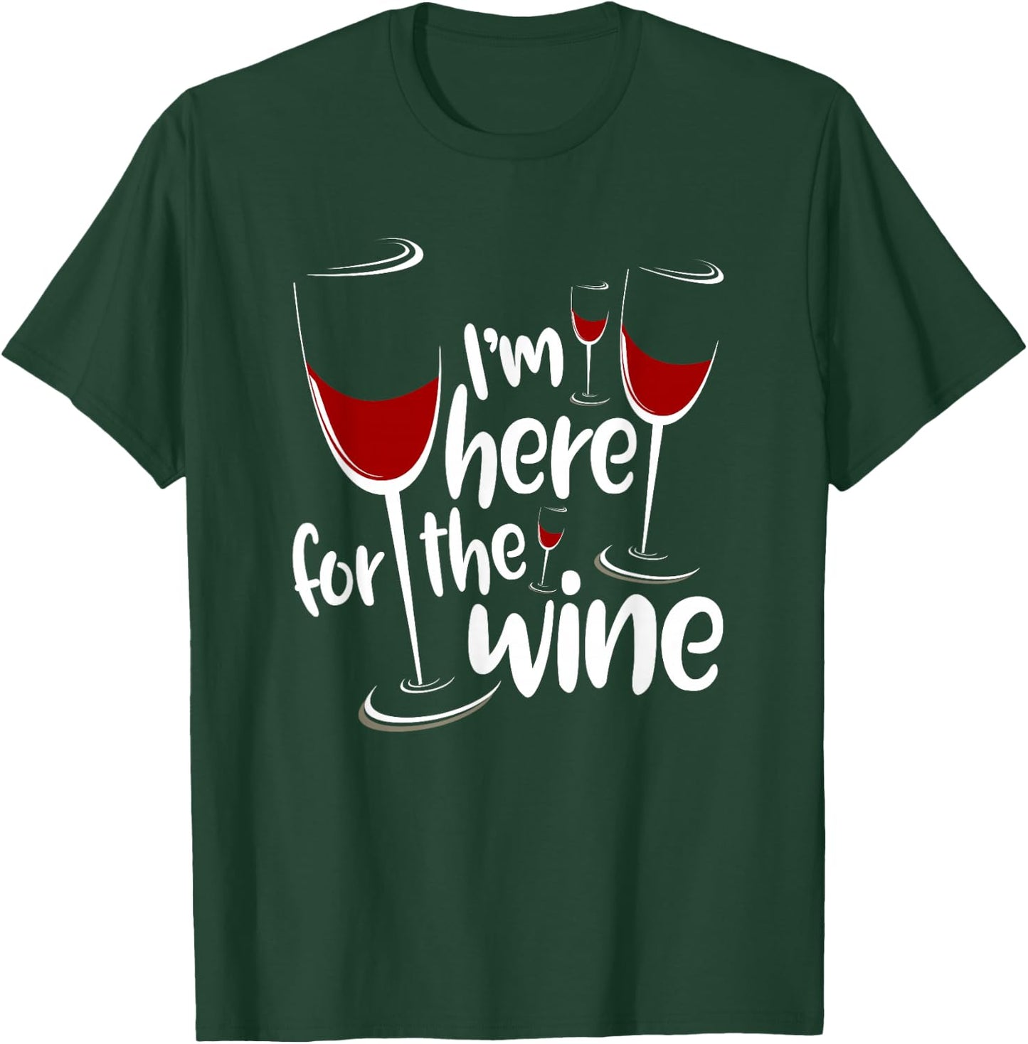 I'm Here For The Wine Funny Jewish Passover Holiday T Shirt T-Shirt - T-Shirt | Forest