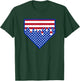 Funny Home Plate Drip - USA Ice Cream Softball & Baseball Men Women Girls Kids T-Shirt - T-Shirt | Forest
