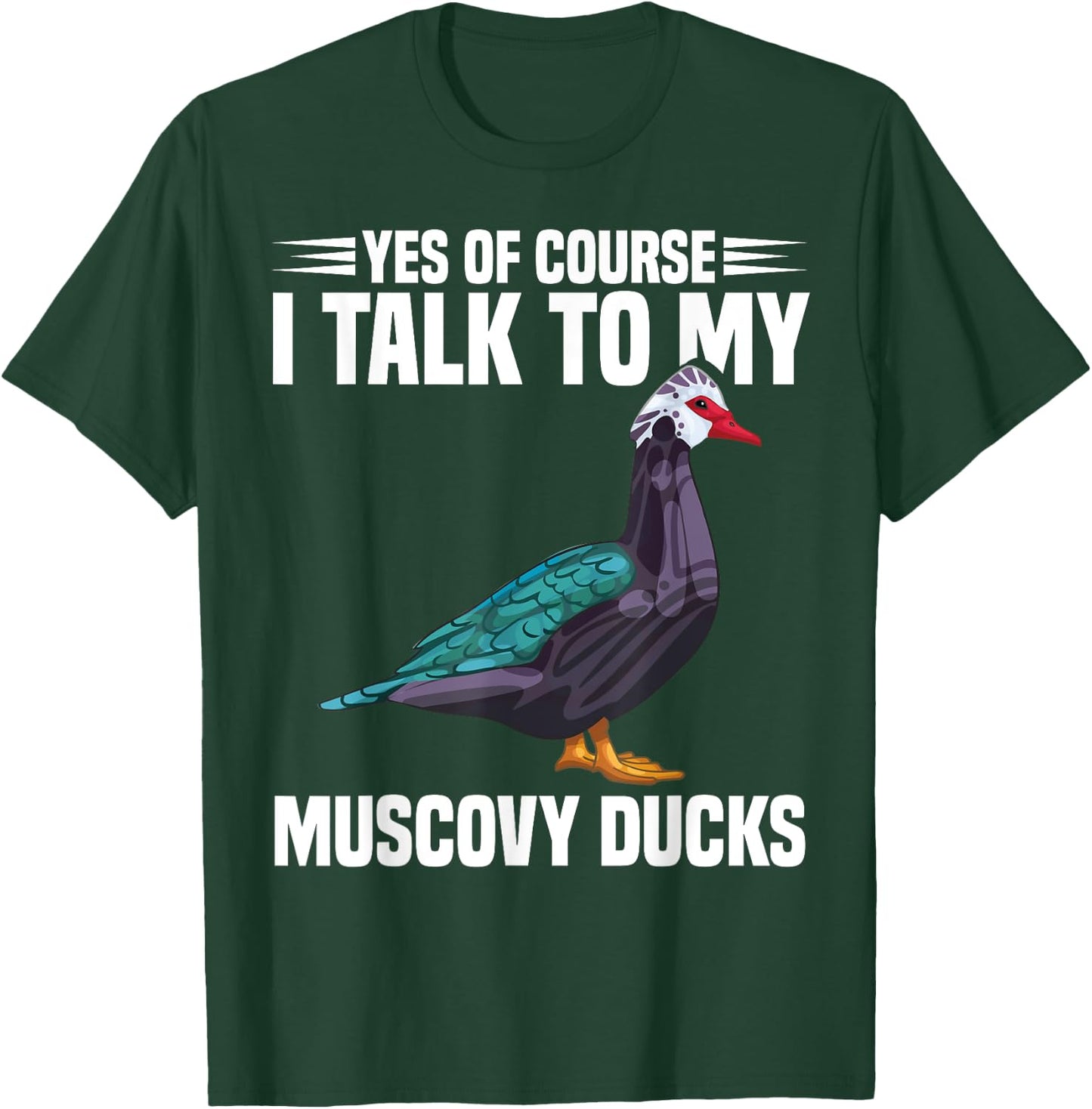 Muscovy Duck Dad Muscovy Duck Necklace Food Muscovy Ducks , Small, Black T-Shirt - T-Shirt | Forest