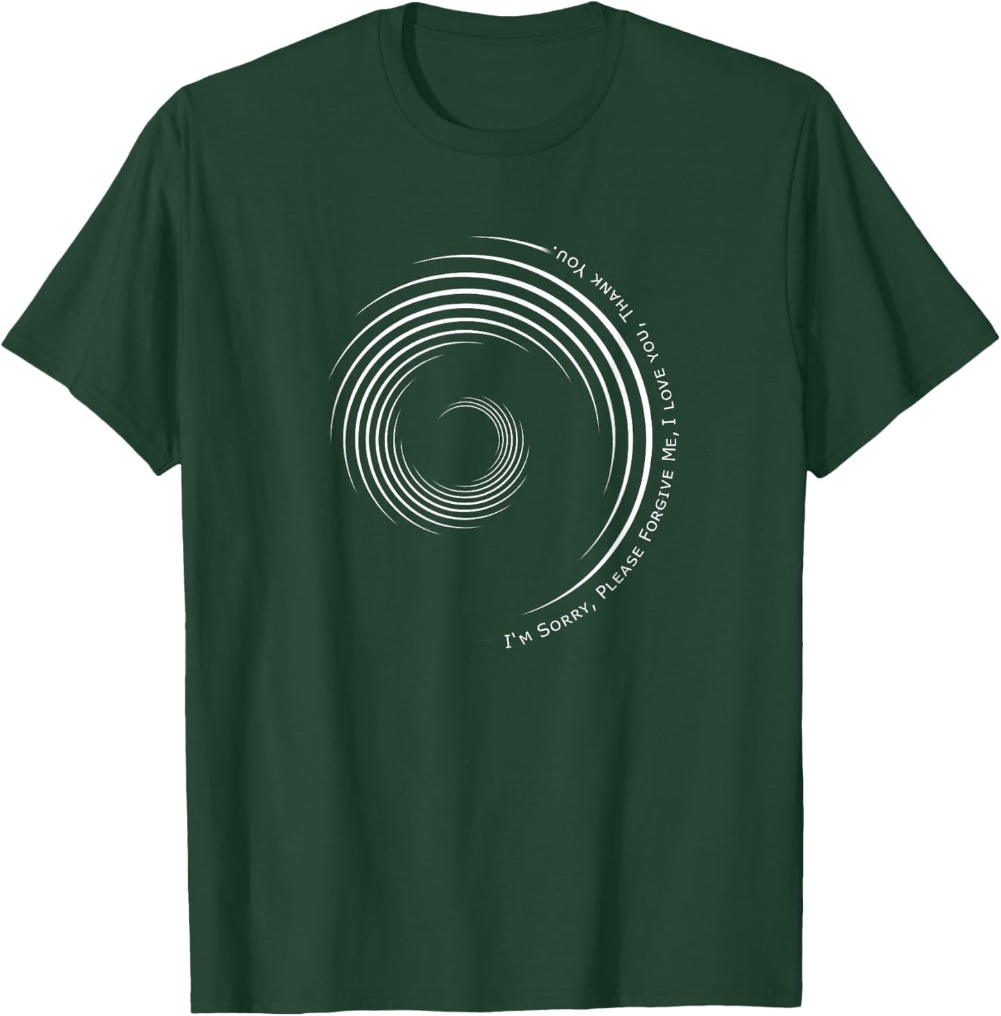 Ho'oponopono Prayer Mantra Shirt Hawaiian Prayer Meditation T-Shirt - T-Shirt | Forest