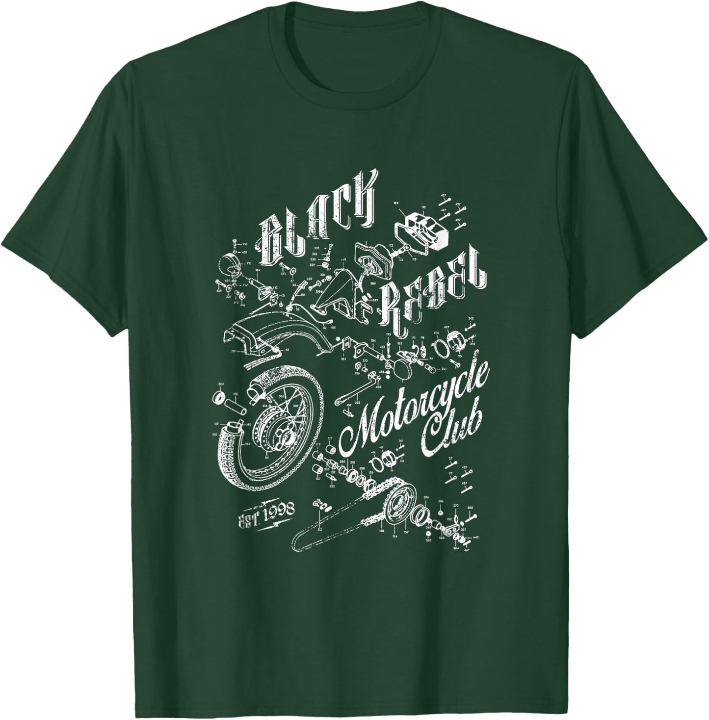 Black Rebel Motorcycle Club "Moto " T-Shirt - T-Shirt | Forest