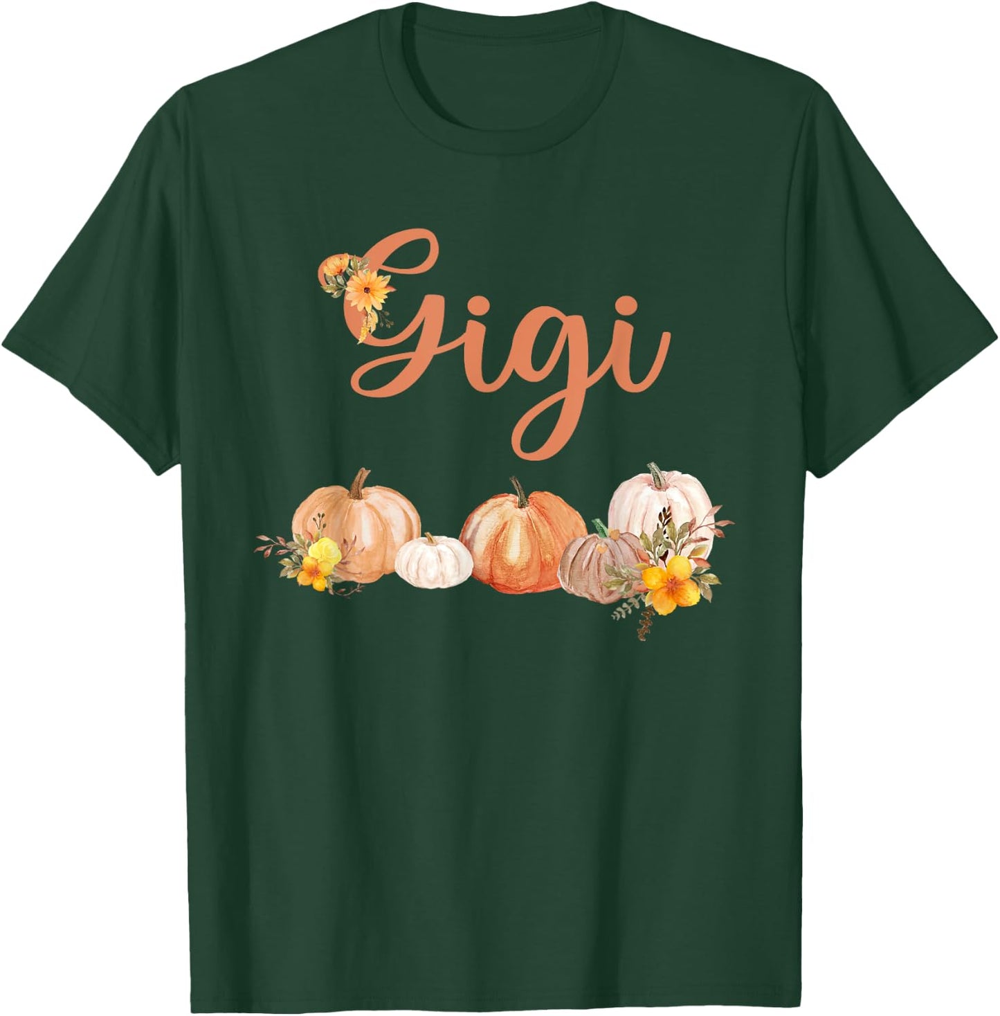 Gigi of Little Pumpkin First Birthday Autumn Pumpkin T-Shirt - T-Shirt | Forest