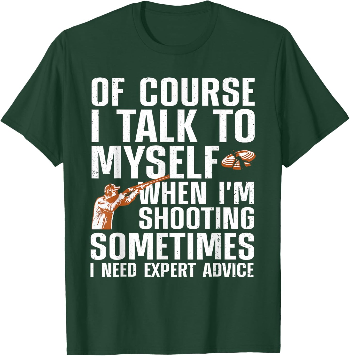 Funny Trap Shooting Women Clay Skeet Trap Shooting T-Shirt - T-Shirt | Forest