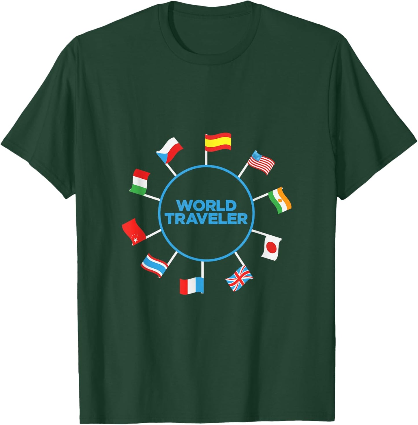 Toddler World Traveler Shirts Kids World Traveler Adventure T-Shirt - T-Shirt | Forest
