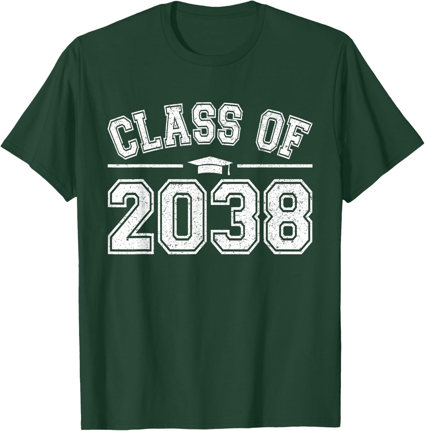 Preschool Class of 2038 Grow With Me Graduation 2038 Vintage T-Shirt - T-Shirt | Forest