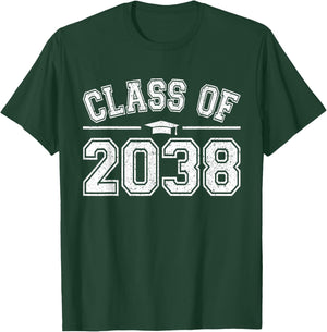 Preschool Class of 2038 Grow With Me Graduation 2038 Vintage T-Shirt - T-Shirt | Forest