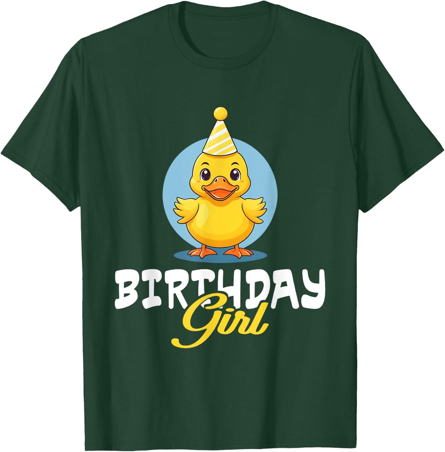 Birthday Girl Rubber Duck Lovers Bday Duck Party Girls Kids T-Shirt - T-Shirt | Forest