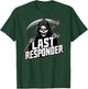 Grim Reaper Funny Dark Meme Mortician Last Responder Vintage T-Shirt - T-Shirt | Forest