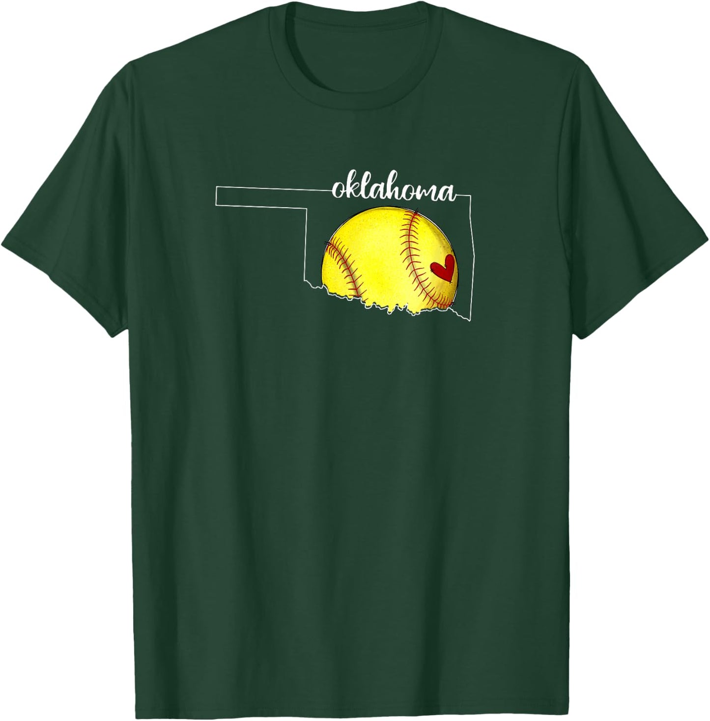 Oklahoma Softball T-Shirt - T-Shirt | Forest
