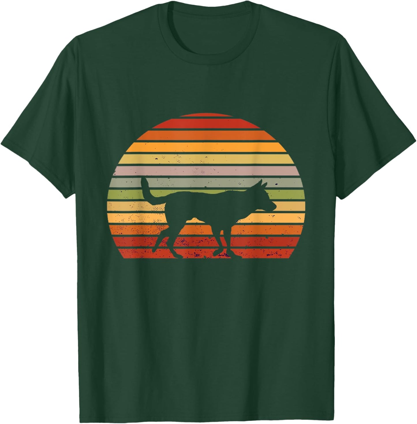 Dingo Retro Vintage Dingo Lover Australian Wild Dog T-Shirt - T-Shirt | Forest