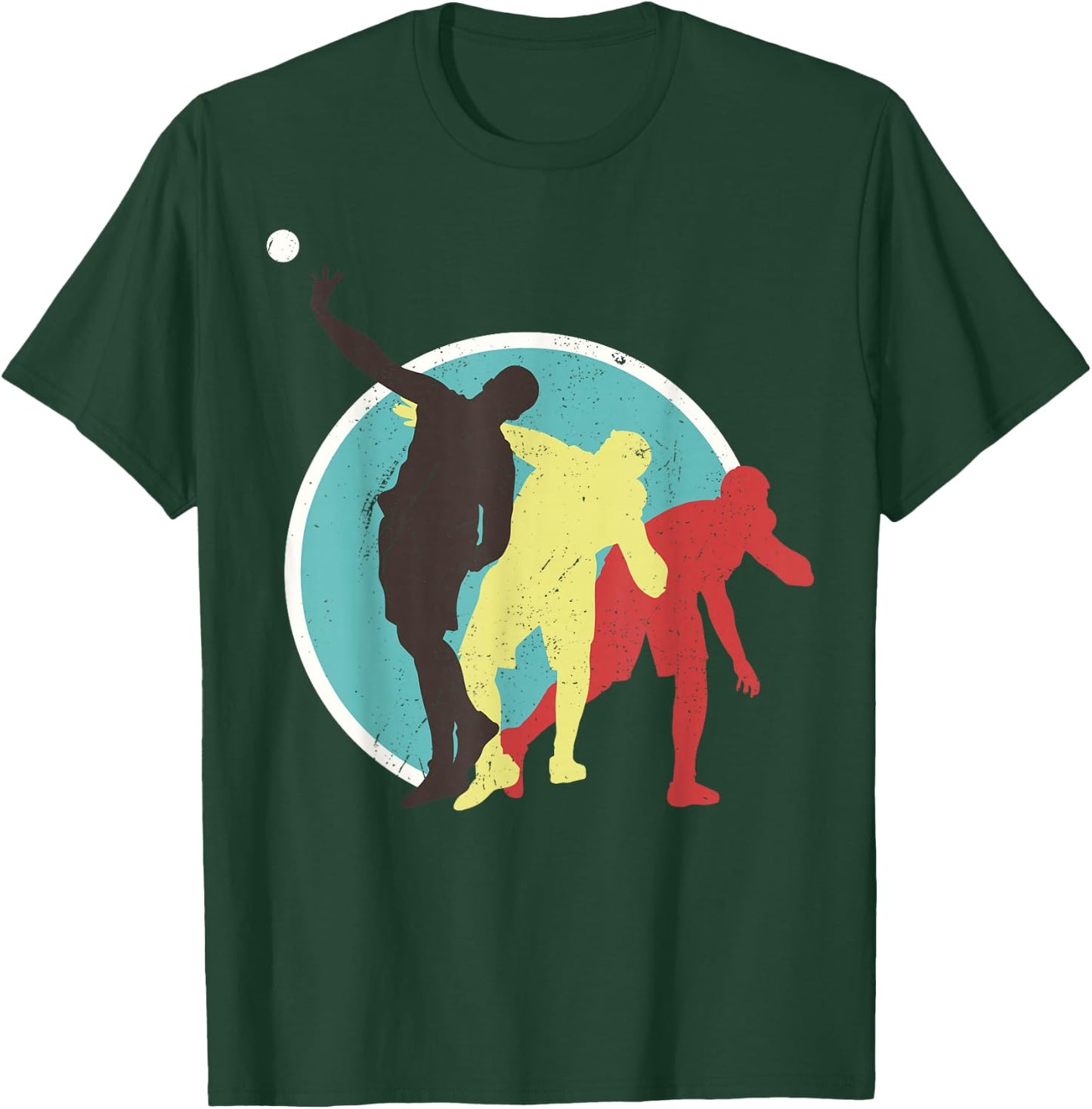 Athlete Vintage Retro Style Shot Put Track T-Shirt - T-Shirt | Forest